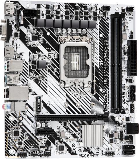 Asrock H610M HDV , DDR5, Single M.2, PCIe 4.0, USB 3.2, GB LAN