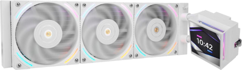 TR 360mm White Hyper Vision ARGB Liquid Cooler w/ IPS LCD Screen