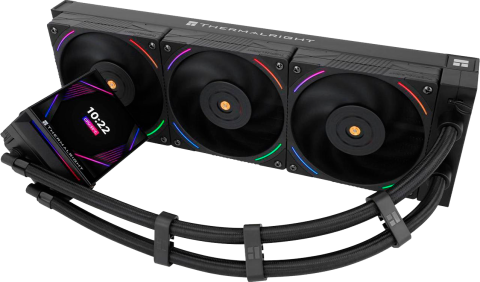 TR 360mm Black Hyper Vision ARGB Liquid Cooler w/ IPS LCD Screen